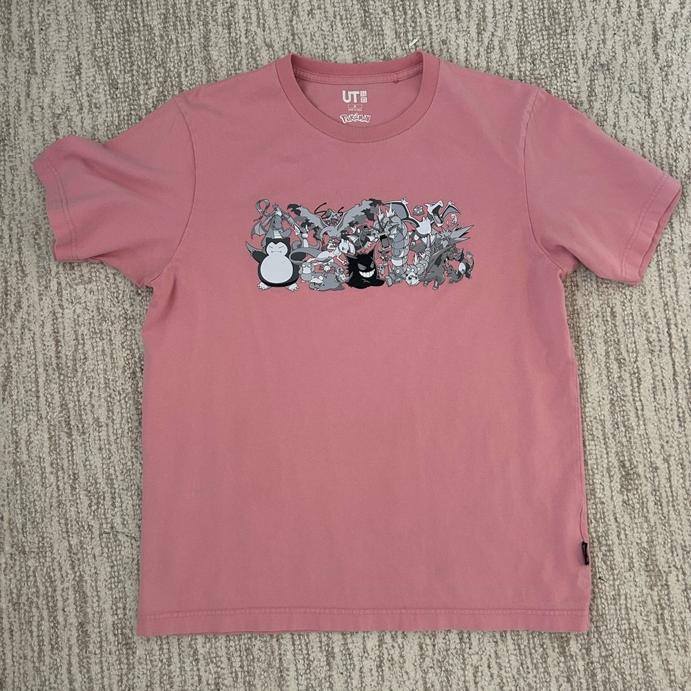 Uniqlo Pink Graphic Tee - Short Sleeve